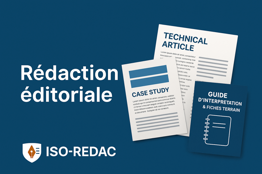 Rédaction éditoriale ISO
